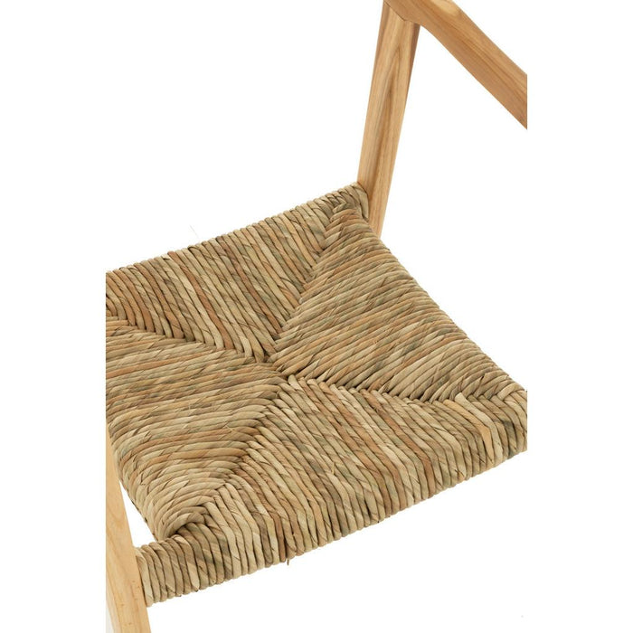 Eetkamerstoel Naturel Zeegras 53 cm-Eetkamerstoelen-J-Line