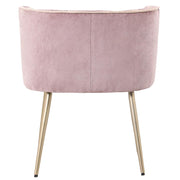Eetkamerstoel Nell Polyester Roze-Eetkamerstoelen-PTMD