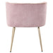 Eetkamerstoel Nell Polyester Roze-Eetkamerstoelen-PTMD