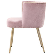 Eetkamerstoel Nell Polyester Roze-Eetkamerstoelen-PTMD