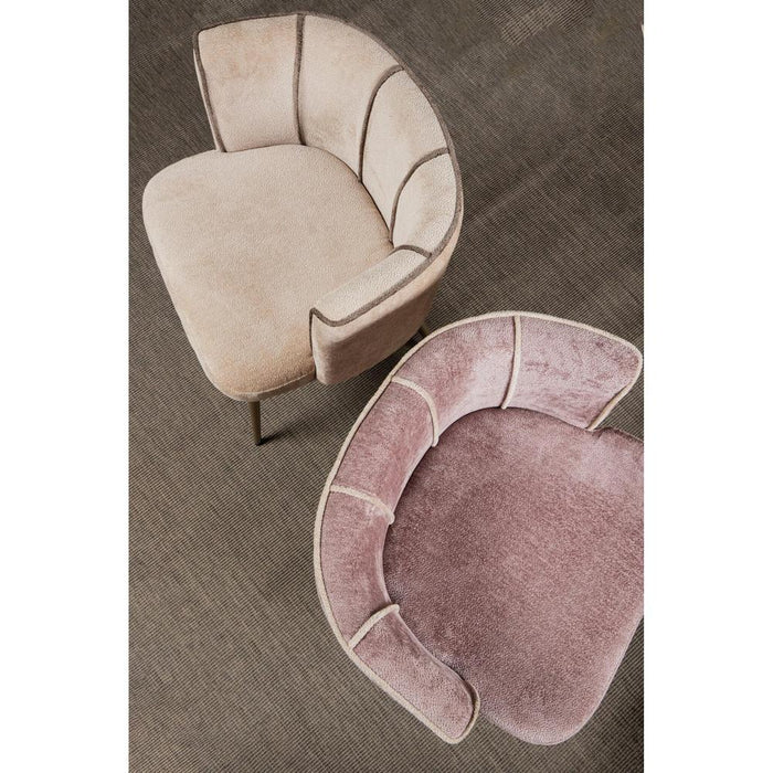 Eetkamerstoel Nell Polyester Roze-Eetkamerstoelen-PTMD