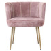 Eetkamerstoel Nell Polyester Roze-Eetkamerstoelen-PTMD