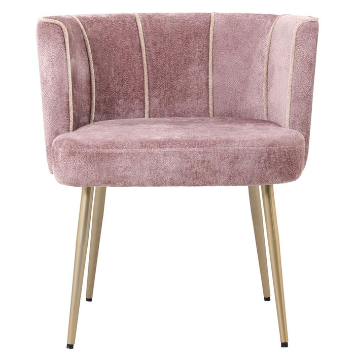 Eetkamerstoel Nell Polyester Roze-PTMD