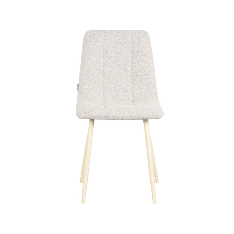 Eetkamerstoel Nino Champagne Boucle 54x45x89 cm-Eetkamerstoelen-LABEL51