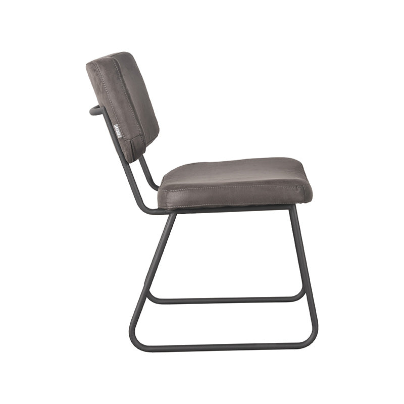 Eetkamerstoel Noah Antraciet Micro Suede 47x61x85 cm-Eetkamerstoelen-LABEL51