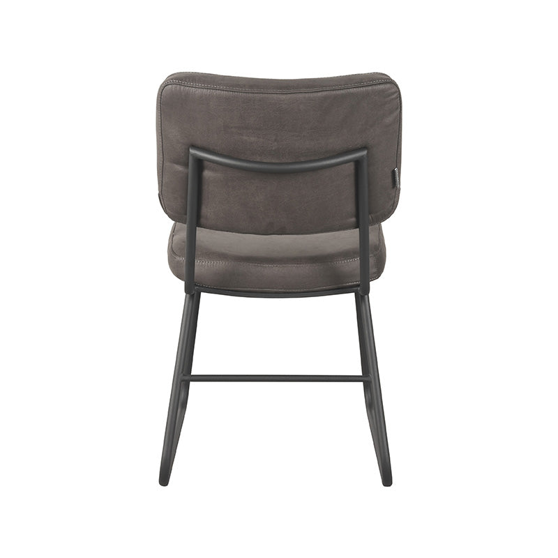 Eetkamerstoel Noah Antraciet Micro Suede 47x61x85 cm-Eetkamerstoelen-LABEL51