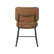 Eetkamerstoel Noah Cognac Micro Suede 47x61x85 cm-Eetkamerstoelen-LABEL51