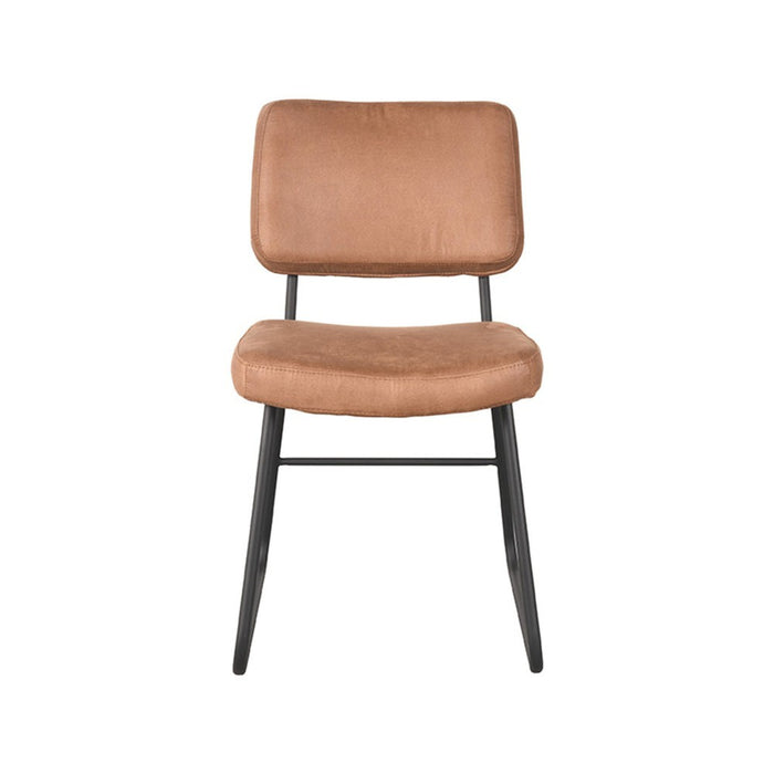 Eetkamerstoel Noah - Cognac - Micro Suede-Eetkamerstoelen-LABEL51