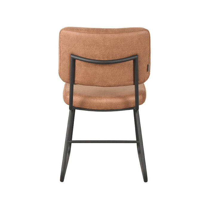 Eetkamerstoel Noah - Cognac - Micro Suede-Eetkamerstoelen-LABEL51