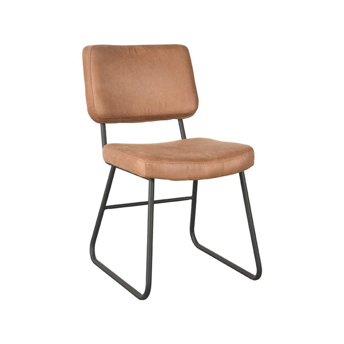 Eetkamerstoel Noah - Cognac - Micro Suede-Eetkamerstoelen-LABEL51