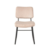 Eetkamerstoel Noah Naturel Ribcord 47x61x85 cm-Eetkamerstoelen-LABEL51