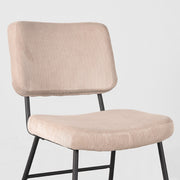 Eetkamerstoel Noah Naturel Ribcord 47x61x85 cm-Eetkamerstoelen-LABEL51