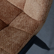 Eetkamerstoel Noor Cognac Elite Zwart Metalen Frame 51x41x84 cm-Eetkamerstoelen-LABEL51