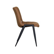 Eetkamerstoel Noor Cognac Micro Suede 51x41x84 cm-Eetkamerstoelen-LABEL51