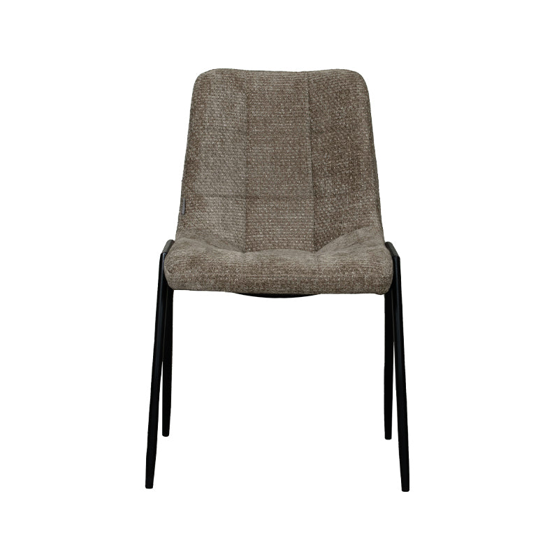 Eetkamerstoel Noor Hunter Elite Zwart Metalen Frame 51x41x84 cm-Eetkamerstoelen-LABEL51