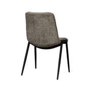 Eetkamerstoel Noor Hunter Elite Zwart Metalen Frame 51x41x84 cm-Eetkamerstoelen-LABEL51