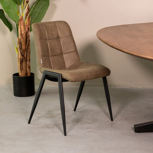 Eetkamerstoel Noor Moss Micro Suede 51x41x84 cm-Eetkamerstoelen-LABEL51