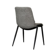 Eetkamerstoel Noor Stone Elite Zwart Metalen Frame 51x41x84 cm-Eetkamerstoelen-LABEL51