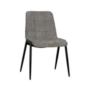Eetkamerstoel Noor Stone Elite Zwart Metalen Frame 51x41x84 cm-Eetkamerstoelen-LABEL51