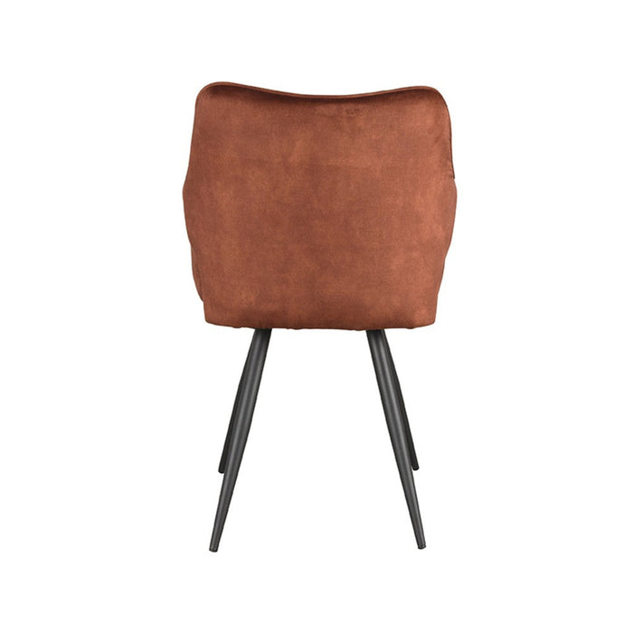 Eetkamerstoel Noud - Rust - Velours-Eetkamerstoelen-LABEL51