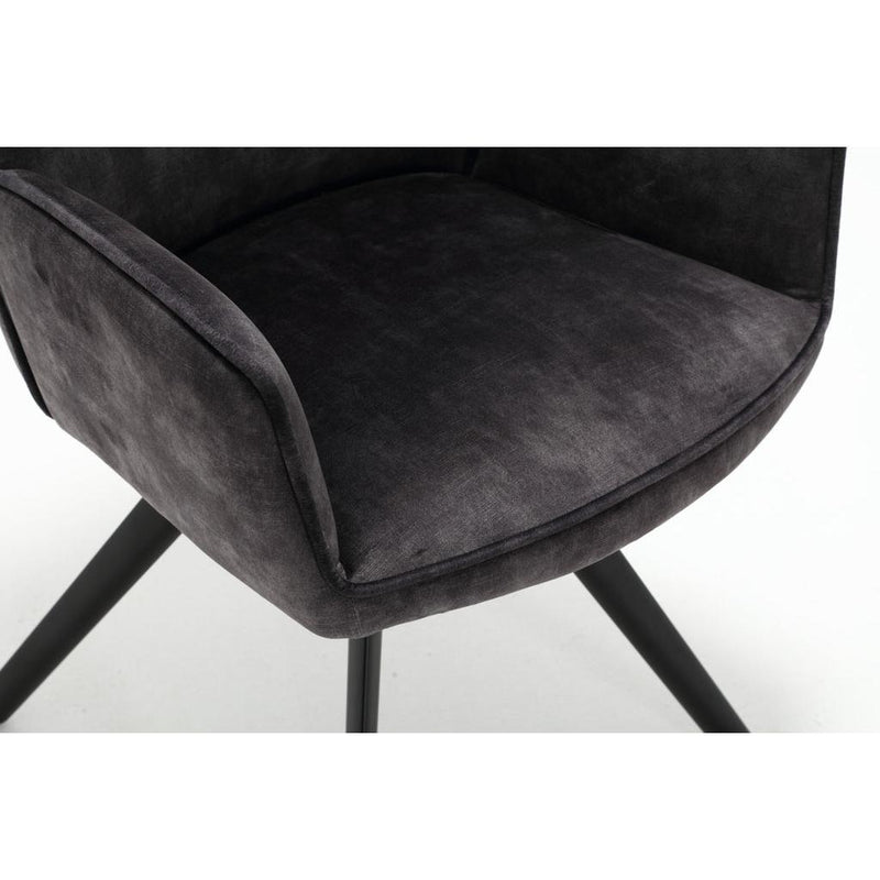 Eetkamerstoel Nova Antraciet 60x65x89 cm-Eetkamerstoelen-Starfurn