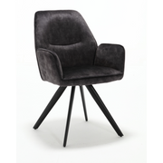 Eetkamerstoel Nova Antraciet 60x65x89 cm-Eetkamerstoelen-Starfurn