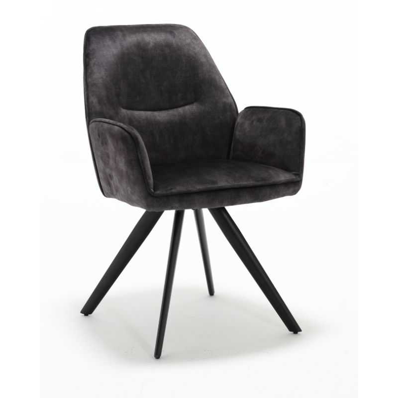 Eetkamerstoel Nova Antraciet 60x65x89 cm-Eetkamerstoelen-Starfurn