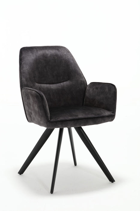 Eetkamerstoel Nova | Antraciet-Eetkamerstoelen-Starfurn