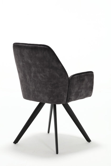 Eetkamerstoel Nova | Antraciet-Eetkamerstoelen-Starfurn