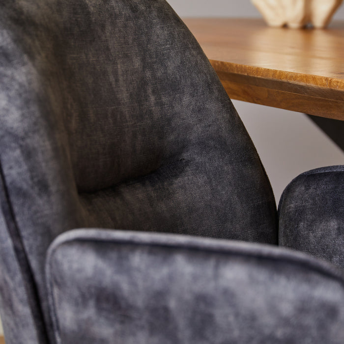 Eetkamerstoel Nova | Antraciet-Eetkamerstoelen-Starfurn