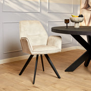 Eetkamerstoel Nova Champagne 60x65x89 cm-Eetkamerstoelen-Starfurn