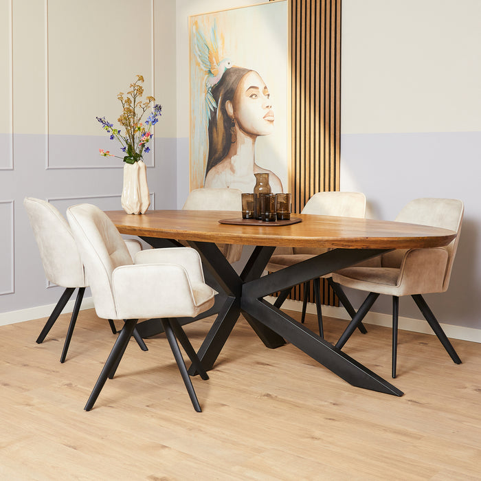 Eetkamerstoel Nova | Champagne-Eetkamerstoelen-Starfurn