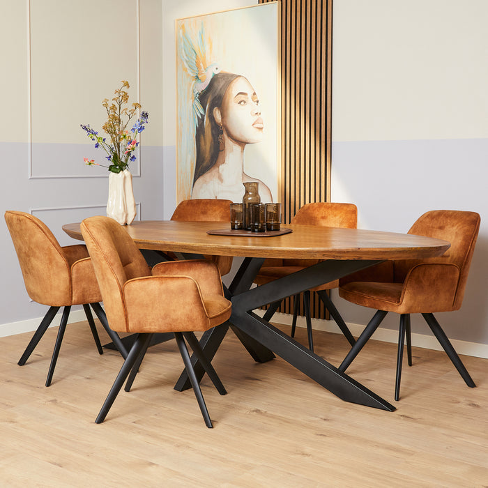 Eetkamerstoel Nova - Goud-Eetkamerstoelen-Starfurn