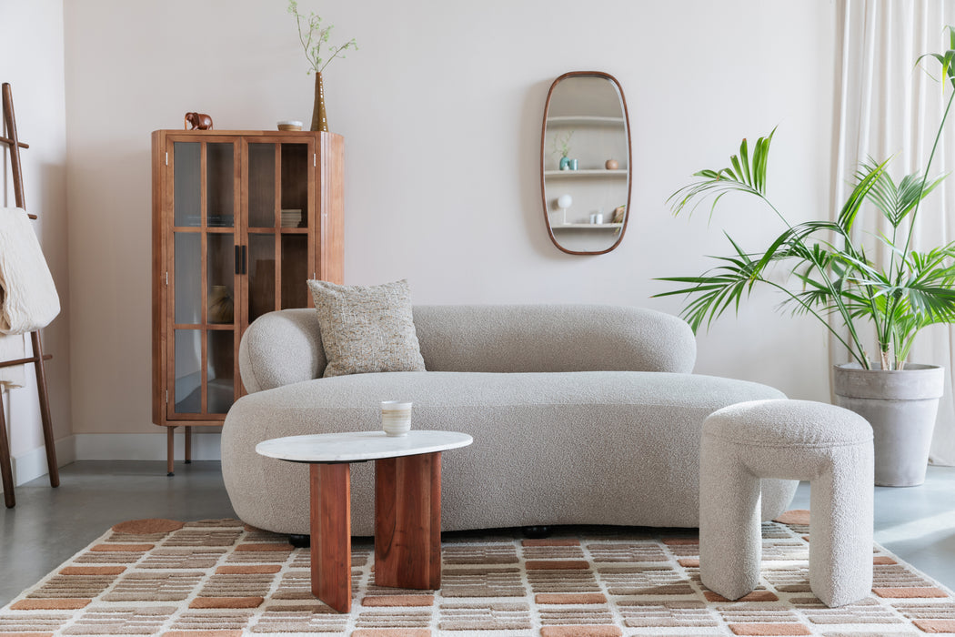 Eetkamerstoel Noxx Polyester Beige Ø42x46 cm-Eetkamerstoelen-Creating Home