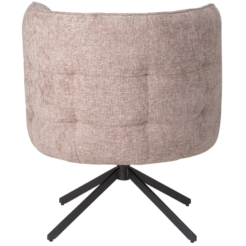 Eetkamerstoel Odin Polyester Zwart-Eetkamerstoelen-PTMD