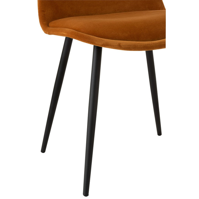 Eetkamerstoel Oker Eucalyptus hout 44 cm 44.5x46.5x86 cm-Eetkamerstoelen-J-Line