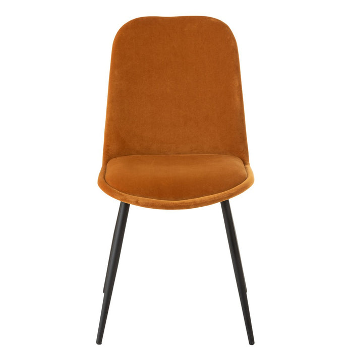 Eetkamerstoel Oker Eucalyptus hout 44 cm-Eetkamerstoelen-J-Line