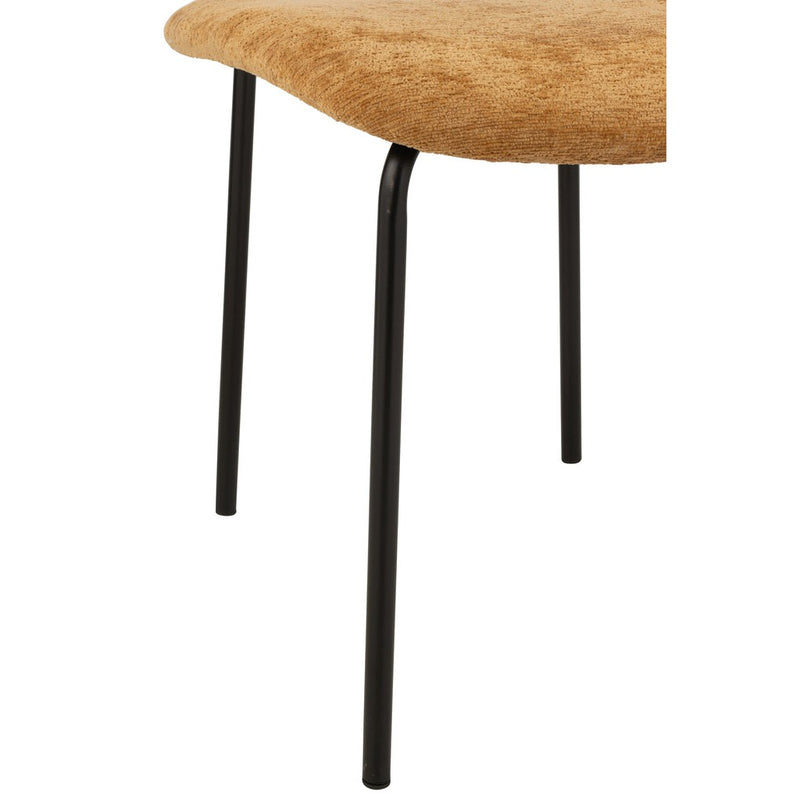 Eetkamerstoel Oker Metaal 55 cm 55x51x82 cm-Eetkamerstoelen-J-Line