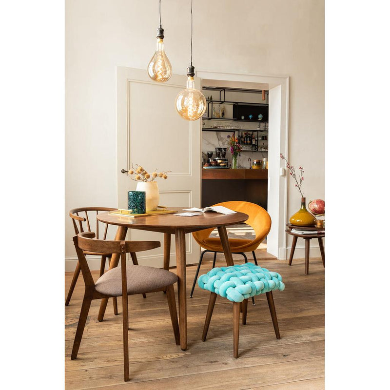 Eetkamerstoel Oker Schuim Rond 59 cm 59x69x78 cm-Eetkamerstoelen-J-Line