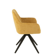 Eetkamerstoel Oker Sponge 56 cm 56.5x58x85 cm-Eetkamerstoelen-J-Line