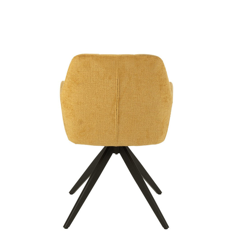 Eetkamerstoel Oker Sponge 56 cm 56.5x58x85 cm-Eetkamerstoelen-J-Line