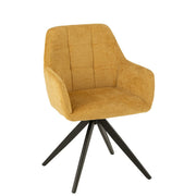 Eetkamerstoel Oker Sponge 56 cm 56.5x58x85 cm-Eetkamerstoelen-J-Line