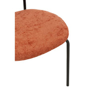 Eetkamerstoel Oranje Metaal 55 cm 55x51x82 cm-Eetkamerstoelen-J-Line