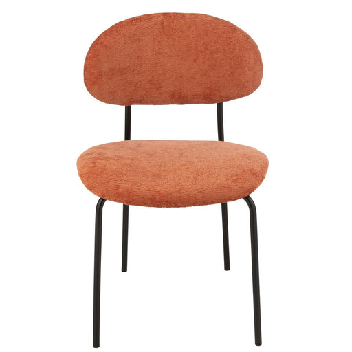 Eetkamerstoel Oranje Metaal 55 cm-Eetkamerstoelen-J-Line