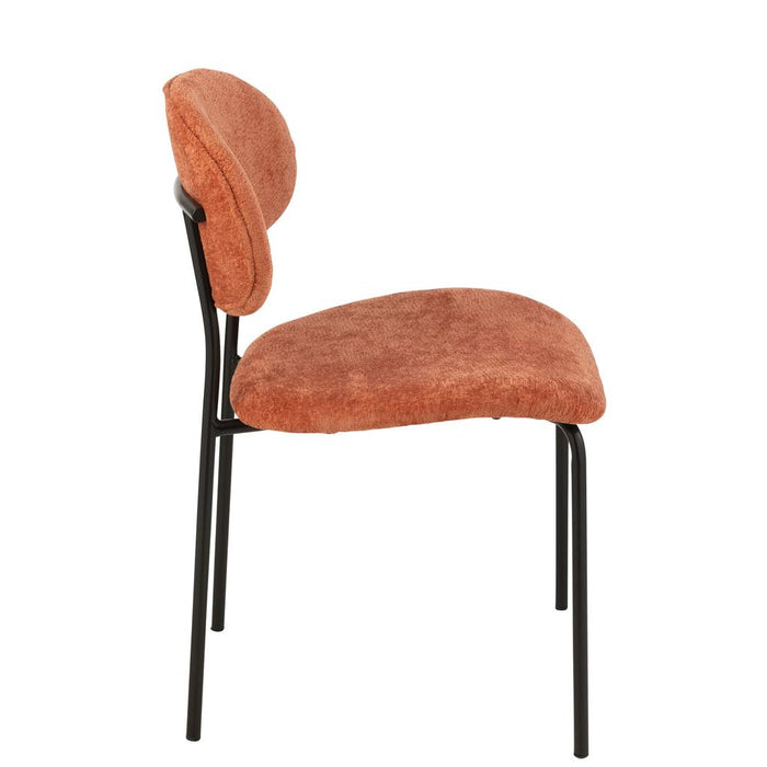 Eetkamerstoel Oranje Metaal 55 cm-Eetkamerstoelen-J-Line