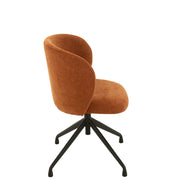 Eetkamerstoel Oranje Stof 48 cm 48x56x48 cm-Eetkamerstoelen-J-Line