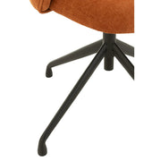 Eetkamerstoel Oranje Stof 48 cm 48x56x48 cm-Eetkamerstoelen-J-Line