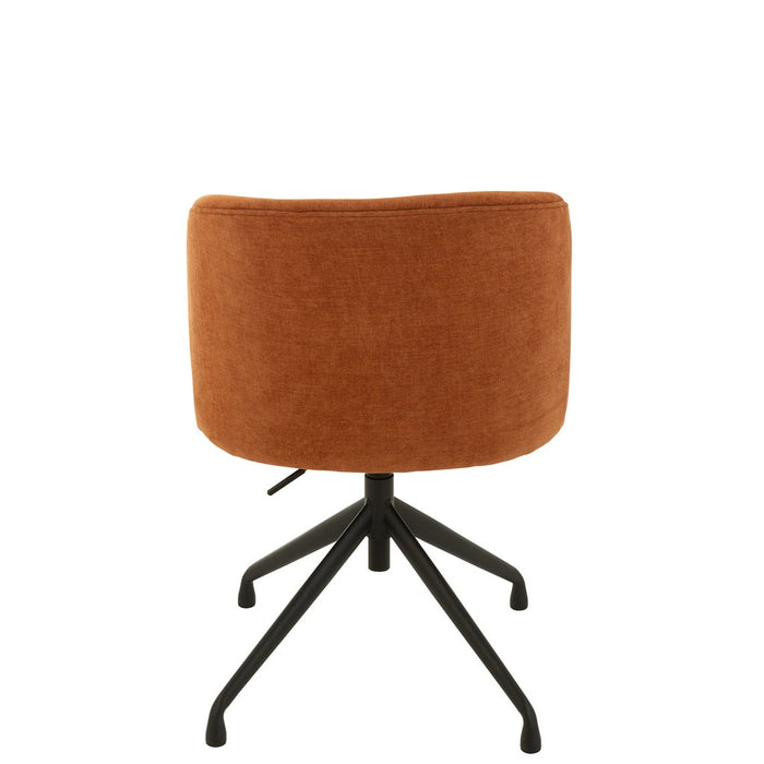 Eetkamerstoel Oranje Stof 48 cm-Eetkamerstoelen-J-Line