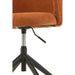 Eetkamerstoel Oranje Stof 48 cm-Eetkamerstoelen-J-Line