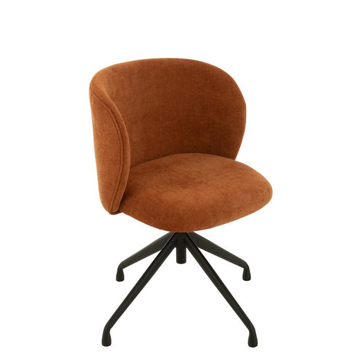 Eetkamerstoel Oranje Stof 48 cm-Eetkamerstoelen-J-Line